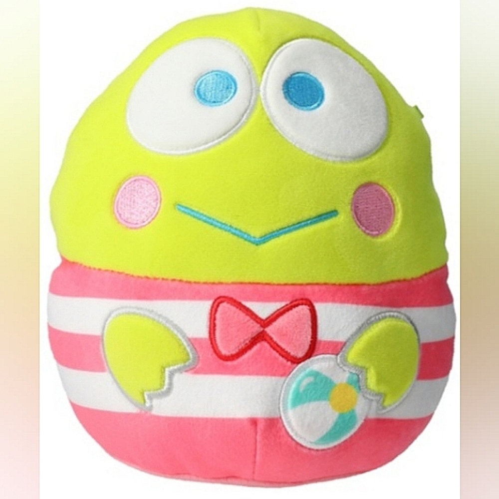 Squishmallows Keroppi Green Frog Summer 2023 Squad Sanrio Plush 8" Hello Kitty